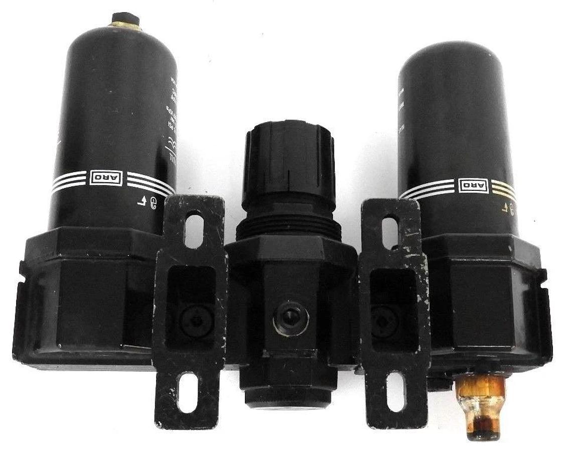 Used ARO L26241-110 AIR LUBRICATOR W/ L26241-111 & REGULATOR