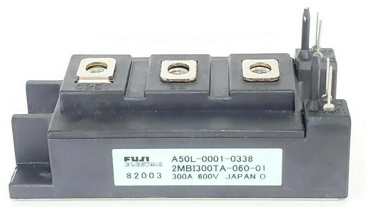Used FUJI ELECTRIC A50L-0001-0338 TRANSISTOR MODULE 2MBI300TA-060-01, 300A 600V