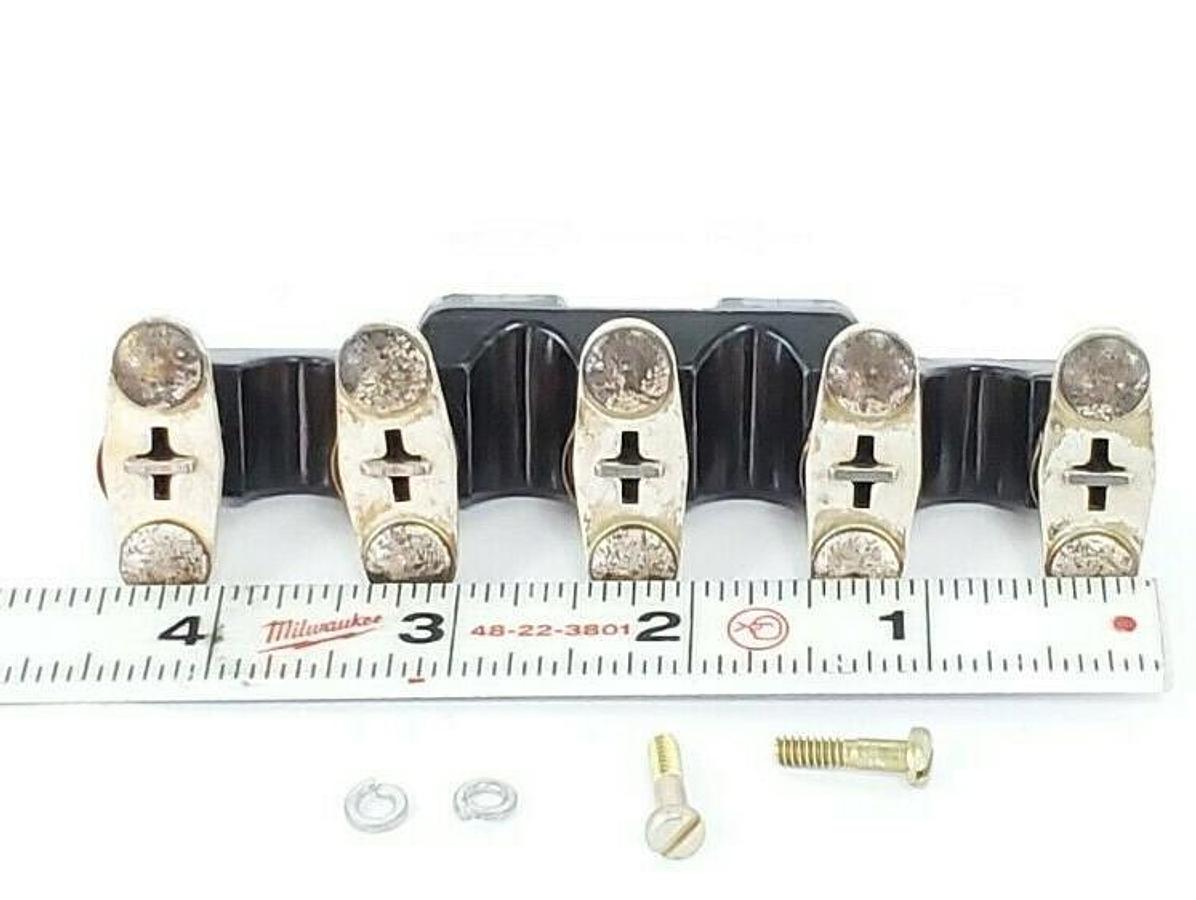 NEW ALLEN-BRADLEY X-40604 CROSS BAR CONTACT BLOCK ASSEMBLY, 5NO, 30A, X40604