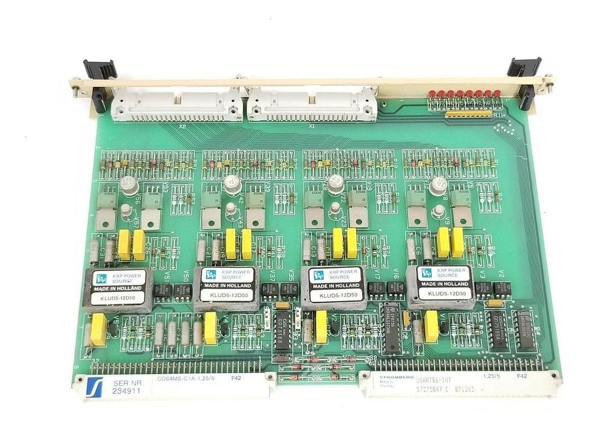 Used ABB / STROMBERG USART86-INT CURRENT LOOP BOARD 57275847 5760854-4B USART86INT