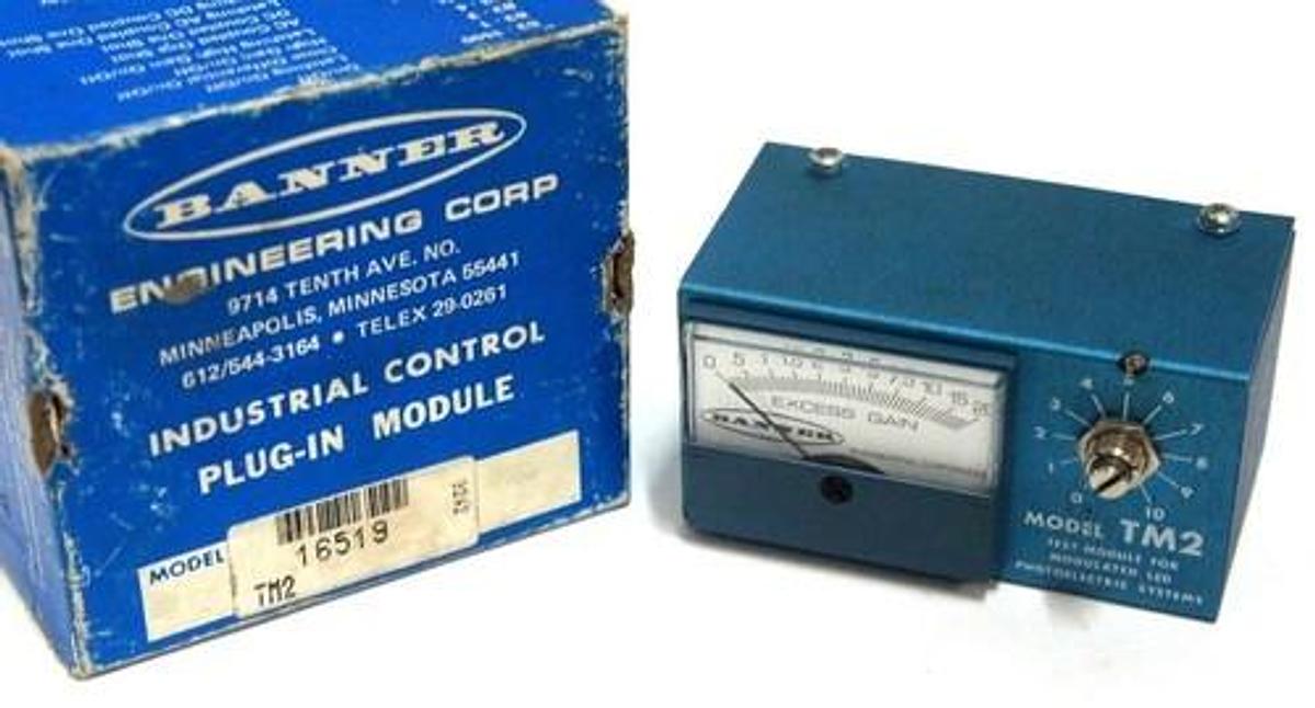 Used BANNER ENGINEERING TM2 PHOTOELECTRIC TEST MODULE