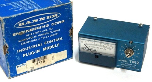 Used BANNER ENGINEERING TM2 PHOTOELECTRIC TEST MODULE