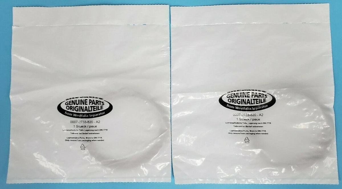 Used LOT OF 2 NEW GEA WESTFALIA SEPARATOR 0007-2733-820-A2 SEAL O-RINGS