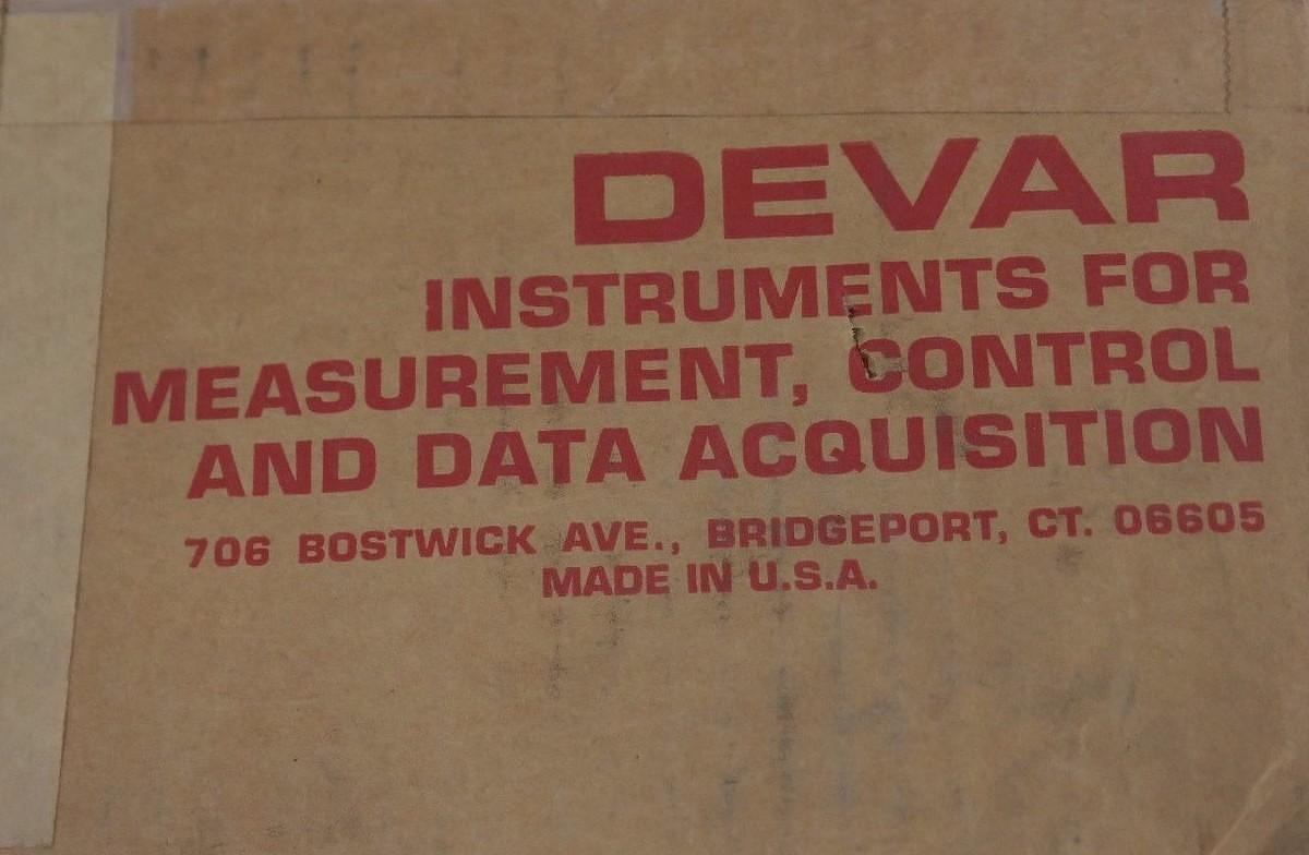 Used NIB DEVAR 9052-8K PROCESS DATA LOGGER SMART CHART II MODELSCII-8K