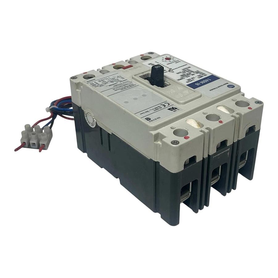 Used Allen-Bradley 140M-I8P-D10-CXM SER. A Motor Circuit Protector 140M-I8 10A