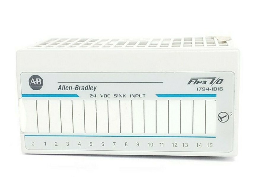 Used ALLEN BRADLEY 1794-IB16 FLEX I/O INPUT MODULE SER. A, REV. A01, P/N: 92423071