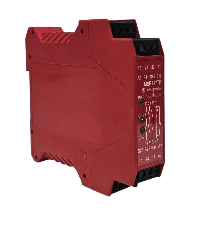 Used ALLEN BRADLEY 440R-N23132 GUARD MASTER SAFTEY RELAY MODEL MSR127TP SER. A