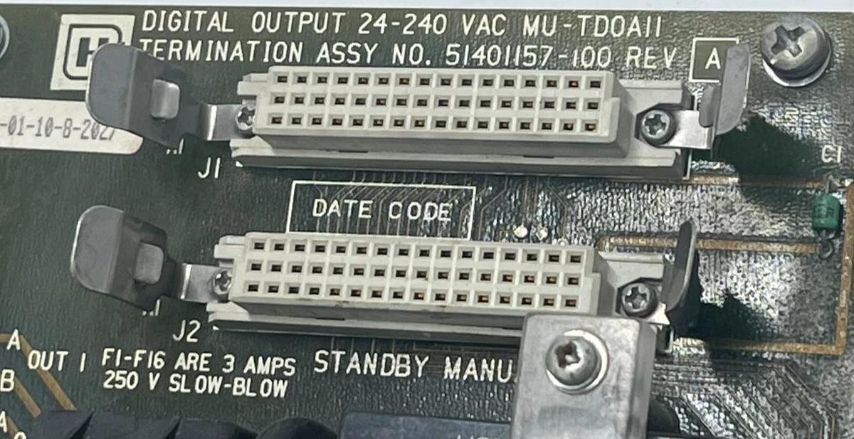 Used HONEYWELL 51401157-100 Rev A Output Board w/ (16) Grayhill 70YY14283 Relays