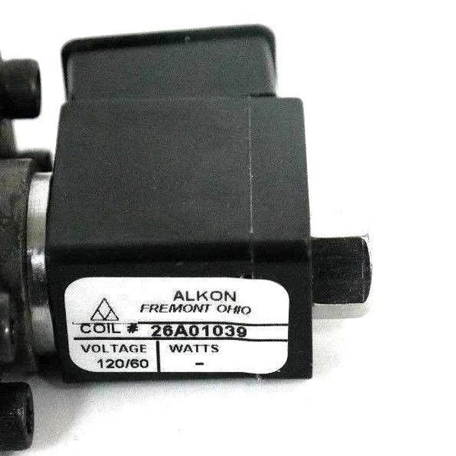 Used NIB OMNI ALKON 375-67T-E81-67T-1 AIR VALVE W/ (2) 26A01039 & (2) 39A01066 COILS