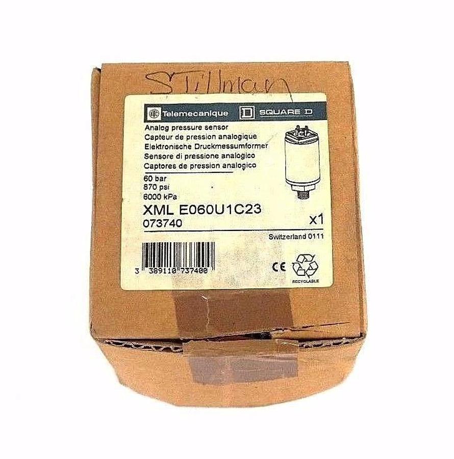 Used NIB TELEMECANIQUE XML E060U1C23 ANALOG PRESSURE SENSOR 073740, XMLE060U1C23