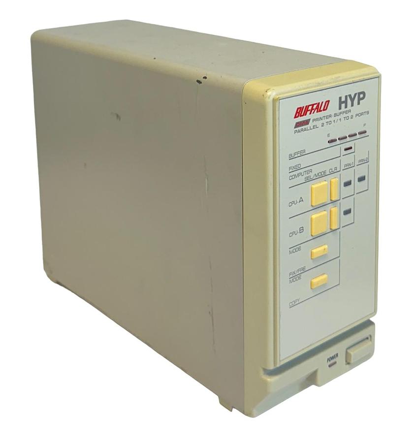 Used BUFFALO HYP-2000 / HYP2000 DMA PRINTER BUFFER 117V PARALLEL 2-1 / 1-2 PORTS USNP
