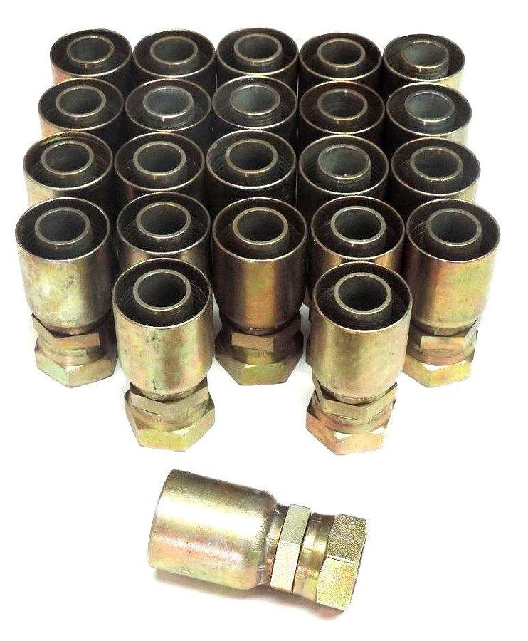 Used LOT OF 23 NEW EATON AEROQUIP HU16 CONNECTORS