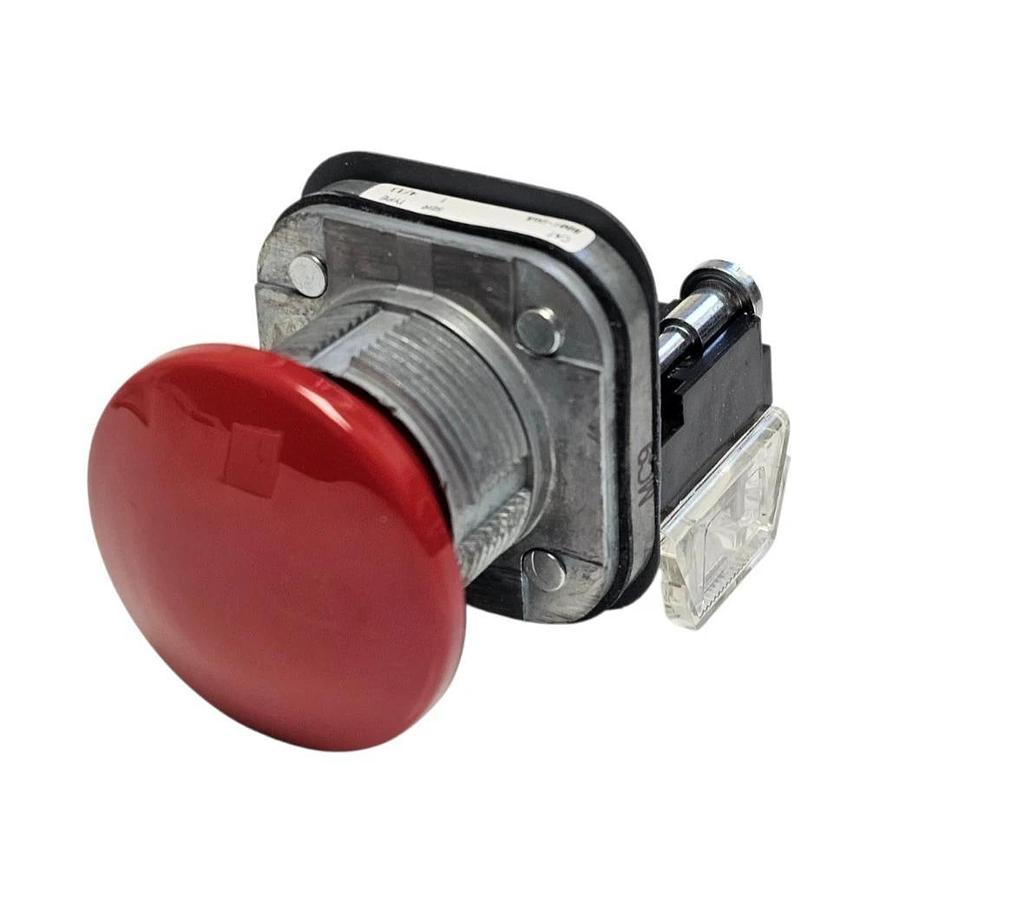 NIB ALLEN BRADLEY 800T-D6A PUSH BUTTON MUSHROOM HEAD RED 800TD6A SER. T
