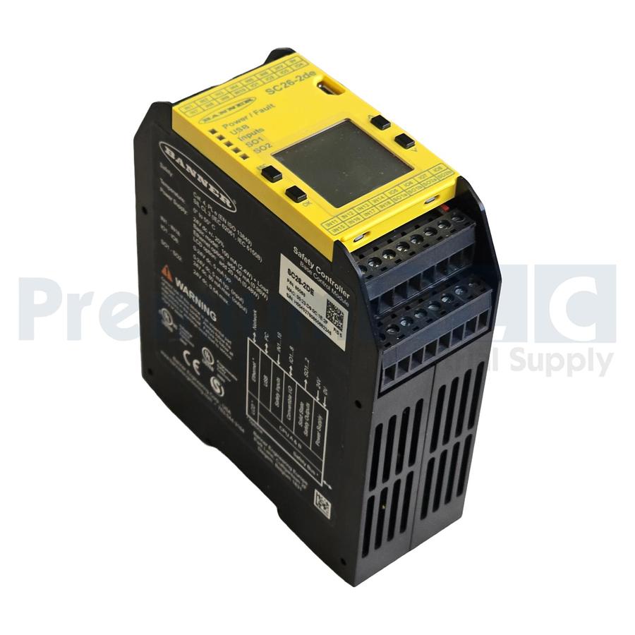Used BANNER SC26-2DE SC26 SAFETY CONTROLLER BASE CONTROL MODULE P/N 85068 NUPI