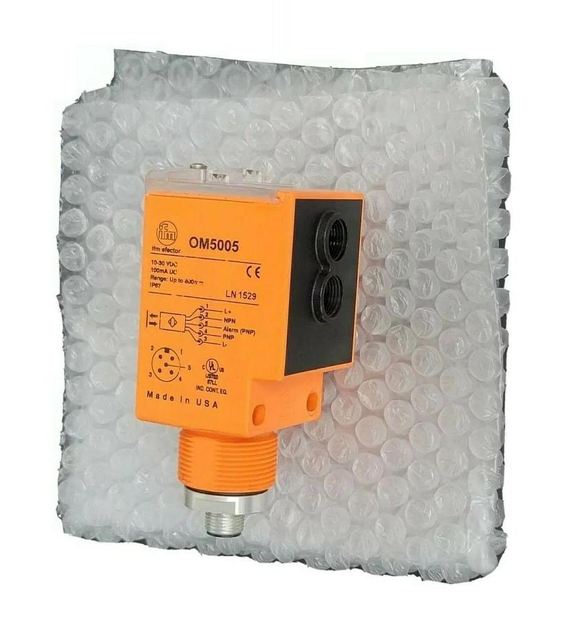 Used IFM EFECTOR OM5005 FIBRE-OPTIC AMPLIFIER 10-30VDC 100mA