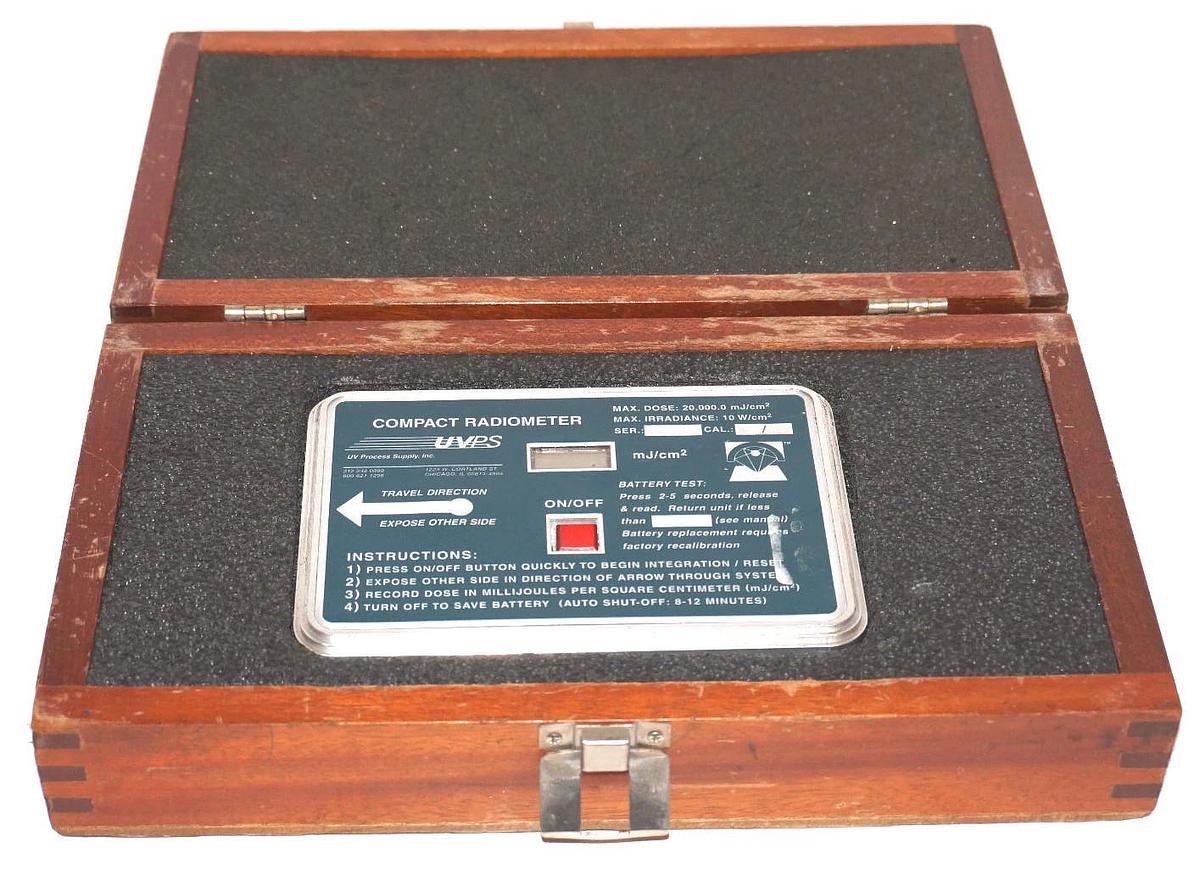 Used UVPS COMPACT RADIOMETER UV PROCESS SUPPLY