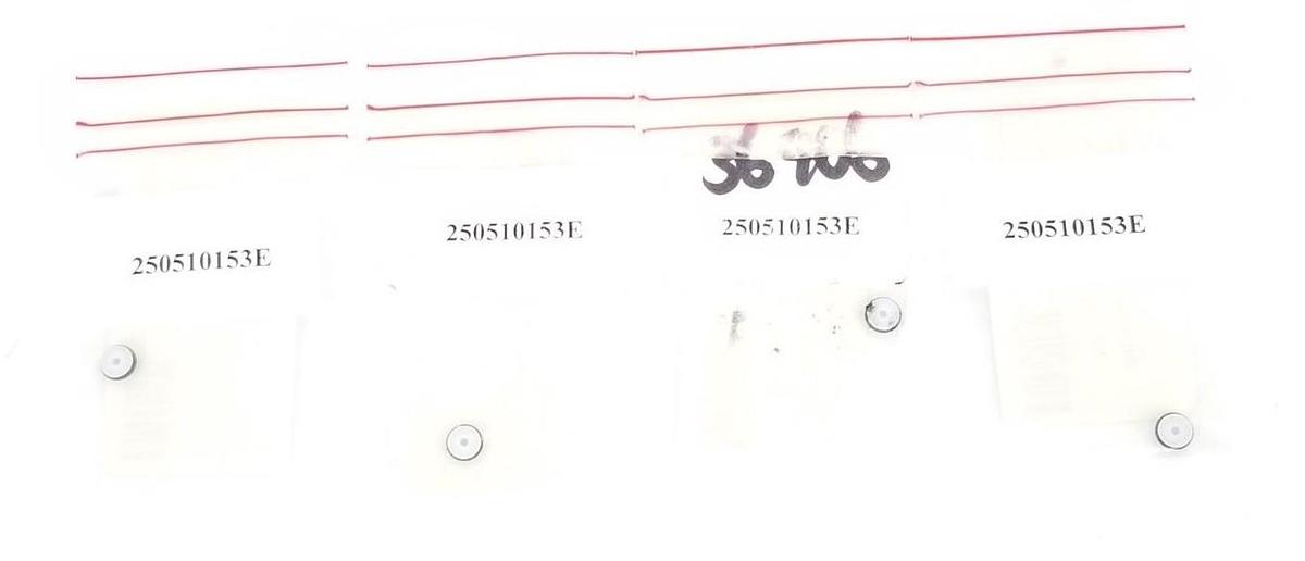 Used LOT OF 4 NEW GILSON 250510153E SEAL INJECTION PORTS 1.3MM, 250510153