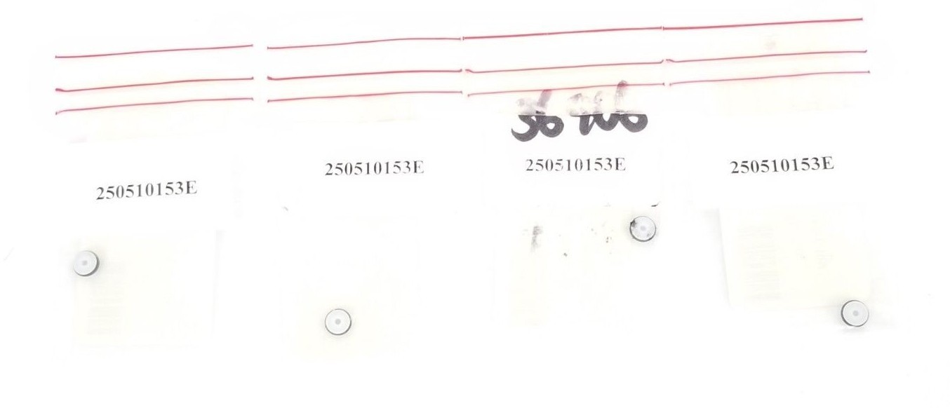 Used LOT OF 4 NEW GILSON 250510153E SEAL INJECTION PORTS 1.3MM, 250510153
