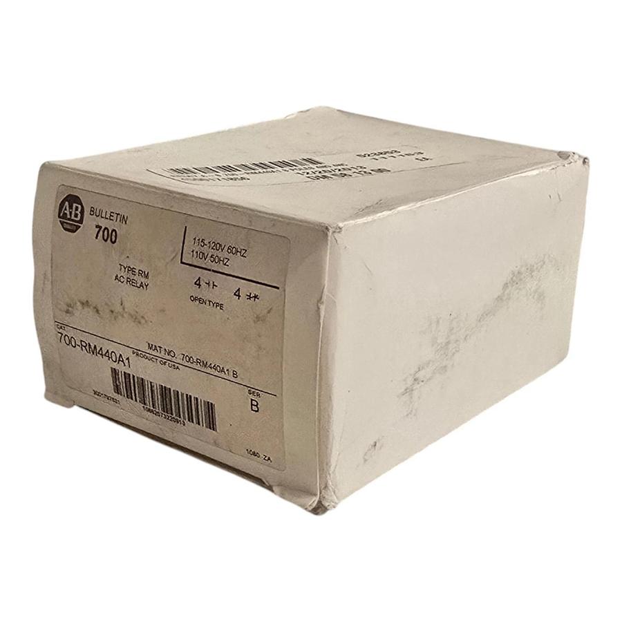 Allen Bradley 700-RM440A1 /B Bulletin 700 Type RM Latch AC Relay 115/120VAC NSMP