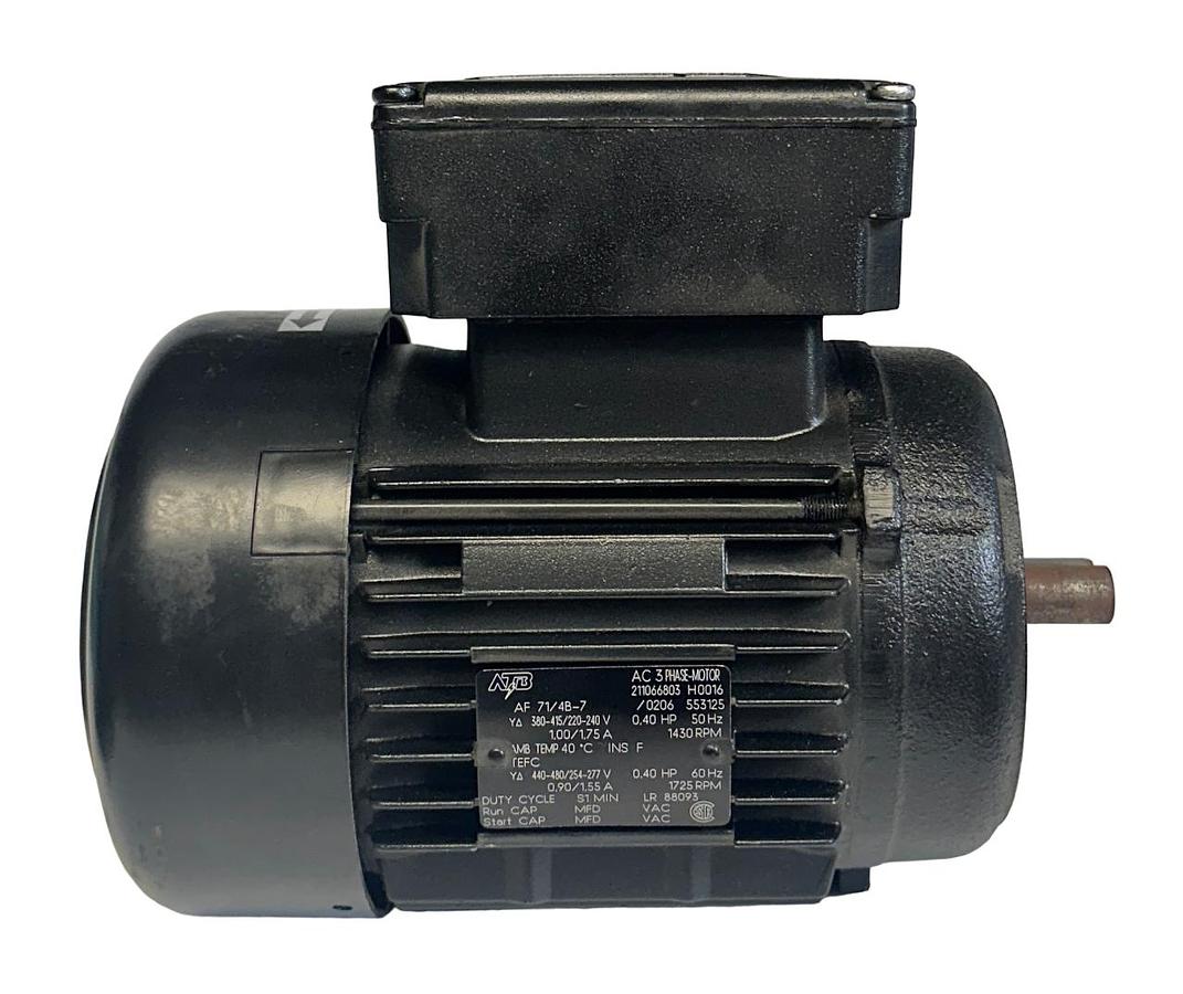 Used ATB AF 71/4B-7 / AF714B7 3-PHASE AC MOTOR 0.40HP 1725RPM MAX 480V MAX REPAIRED
