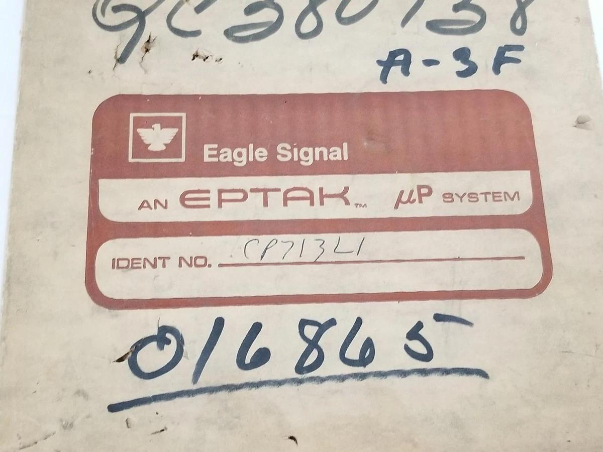 Used EAGLE SIGNAL CP713L1 EPTAK LOAD TRACK DRIVER BOARD PCP-1153 PCP-1140