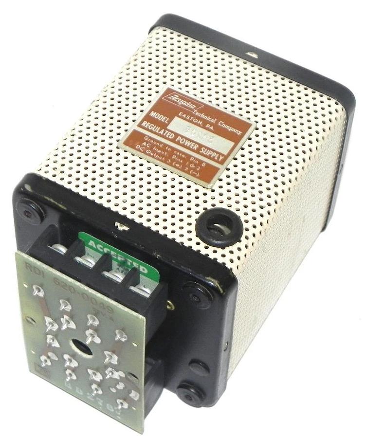 Used ACOPIAN 30S25 REGULATED POWER SUPPLY W/ RDI 620-0049 REV. A RELAY BOARD