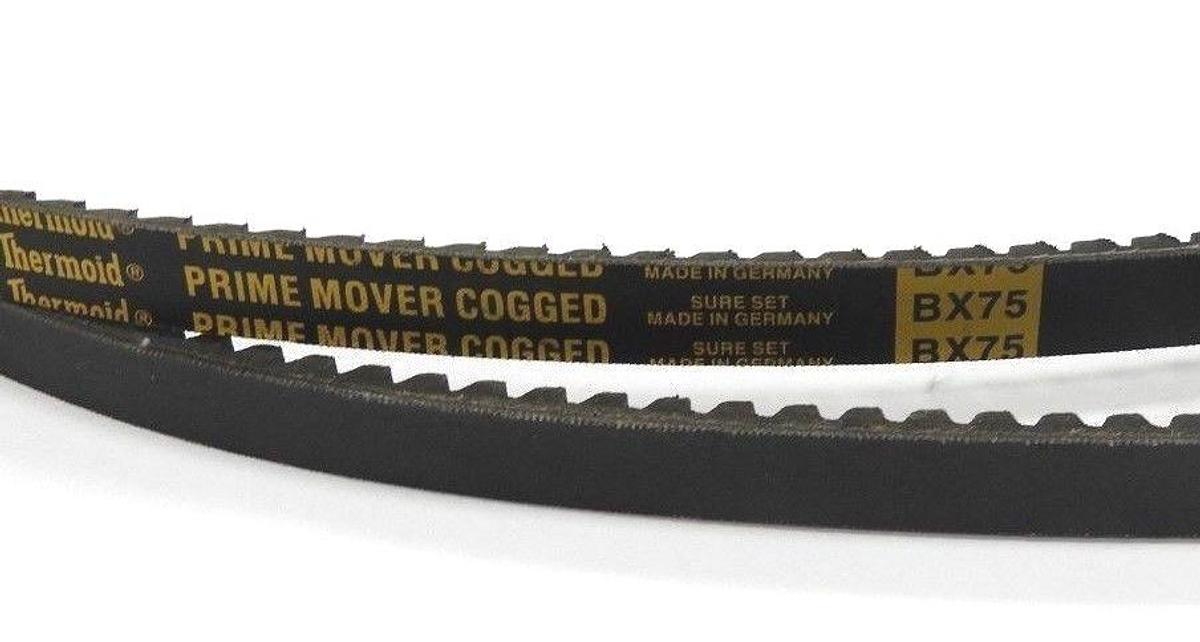 Used LOT OF 2 NEW THERMOID BX75 PRIME MOVER COGGED DRIVE BELT BBT363D