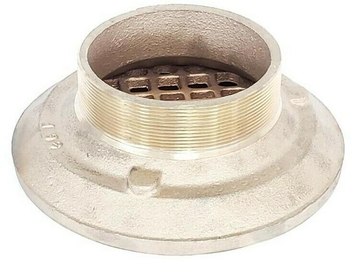 Used NEW JOSAM 6F-2 STR NIKALOY STRAINER SATIN FINISH BRASS COVER 6-3/8" DIA. 36F 6F2