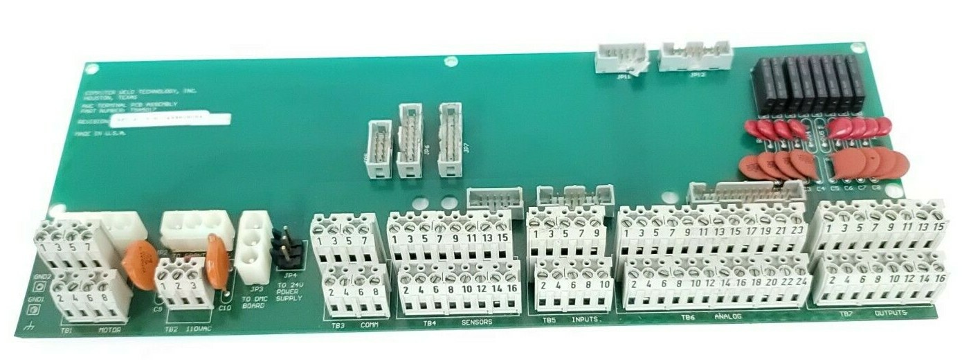 Used AWC T5A5017 TERMINAL PCB ASSEMBLY BOARD REV. A