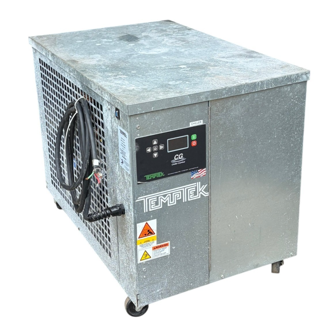 Used Temptek CG-2W Portable Water Cooled Chiller 2 Ton 460V 3PH Scroll Pump