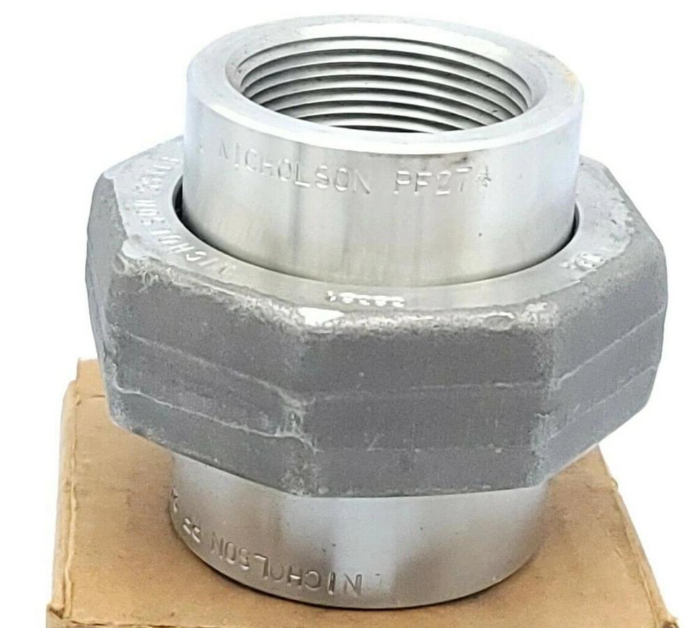 Used NIB NICHOLSON 6567000 UNIFLEX PIPE COUPLING 1-1/2'' 316L S.S.