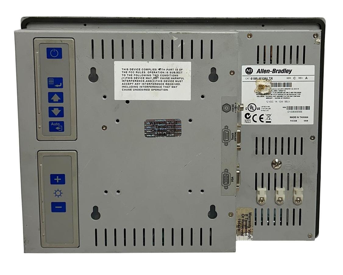 Used ALLEN BRADLEY 6186-M12ALTR /C VersaView 1200M TOUCH PANEL 12VDC 6186M12ALTR USNP