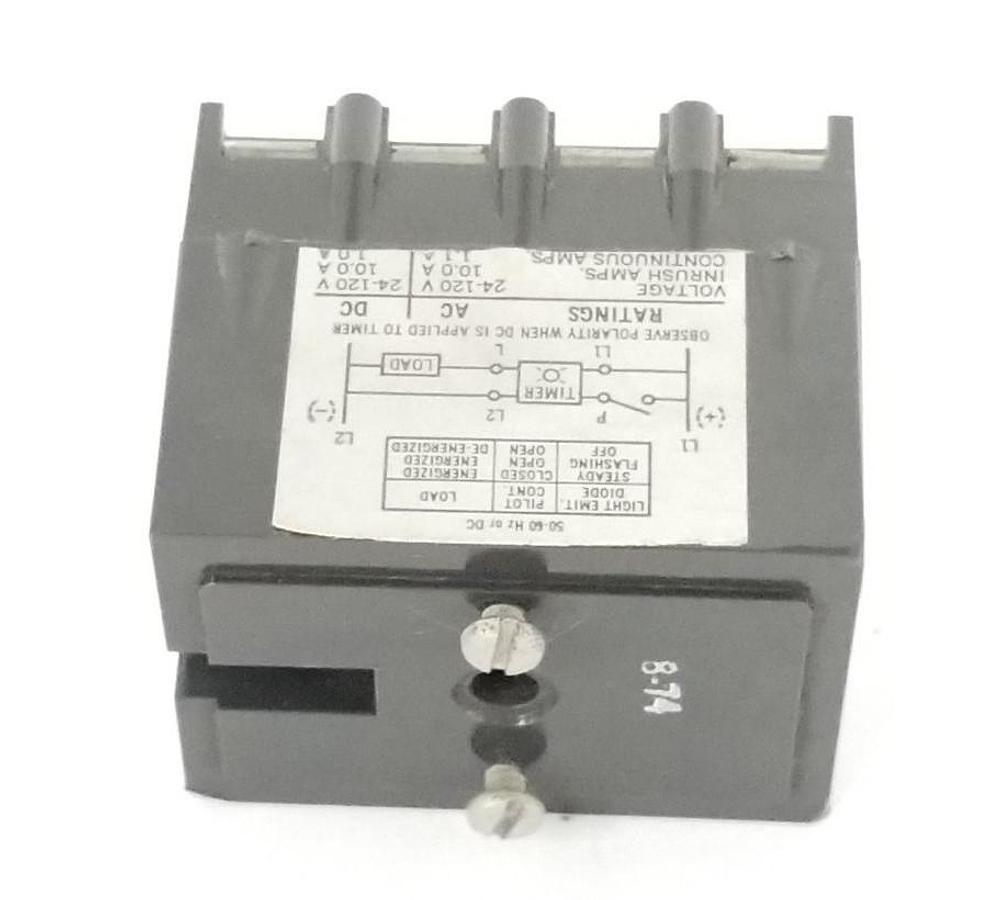 Used CUTLER-HAMMER D87XDL30 SERIES A2 OFF-DELAY TIMER