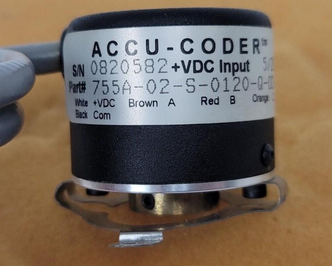 Used NEW ACCU-CODER 755A-02-S-0120-Q-OC-1-S-S-N ENCODER 755A02S0120QOC1SSN