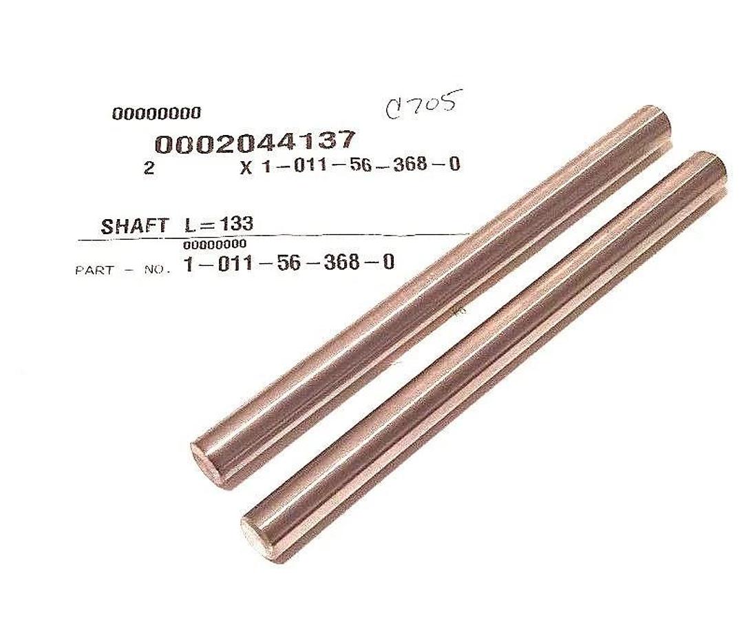 LOT OF 2 NEW KRONES 1-011-56-368-0 SHAFTS L=133, 1011563680