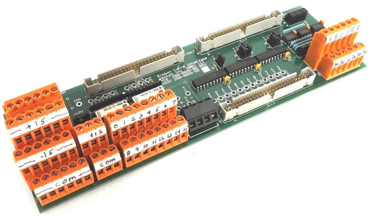 Used RIBBON CABLE INTERFACE VENTEK INC, PCB: 280-0026-02 REV, ASSY: 280-0026-52