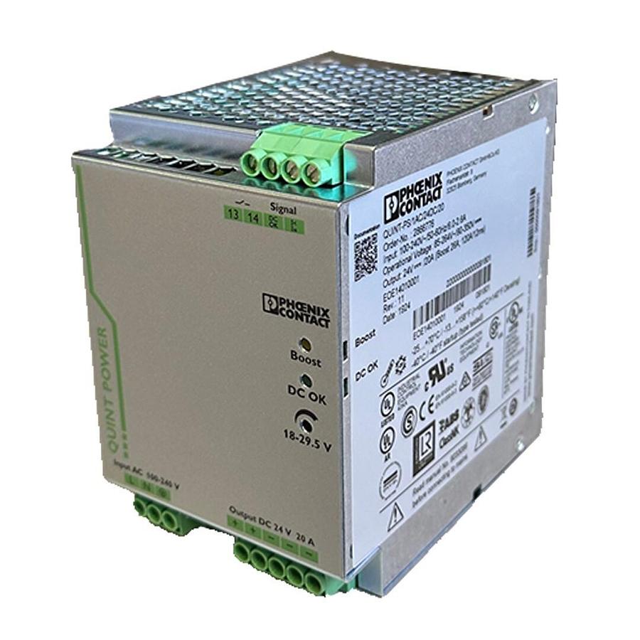 Used NEW PHOENIX CONTACT QUINT-PS/1AC/24DC/20 POWER SUPPLY 100/240V 50/60Hz 2866776
