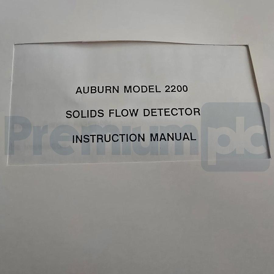 Auburn Triboflow 2200 Solids Flow Detector Kit Control Enclosure Probe & Cable