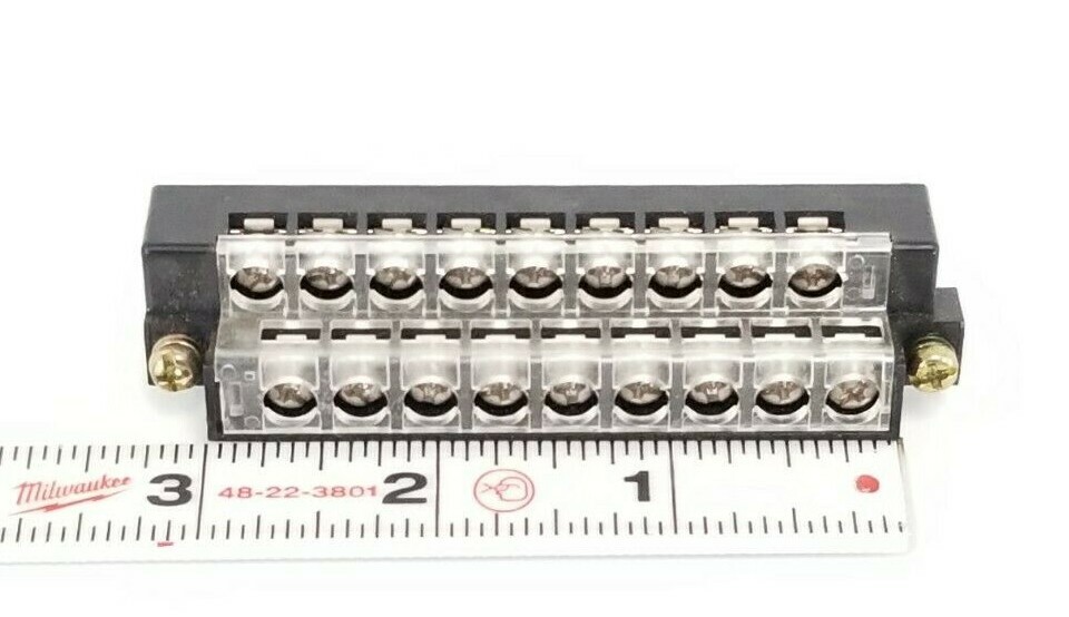Used FUJIKURA DDK DDK18-B TERMINAL BLOCK PLUG CONNECTOR, 18 POSITON, BLACK, DDK18B