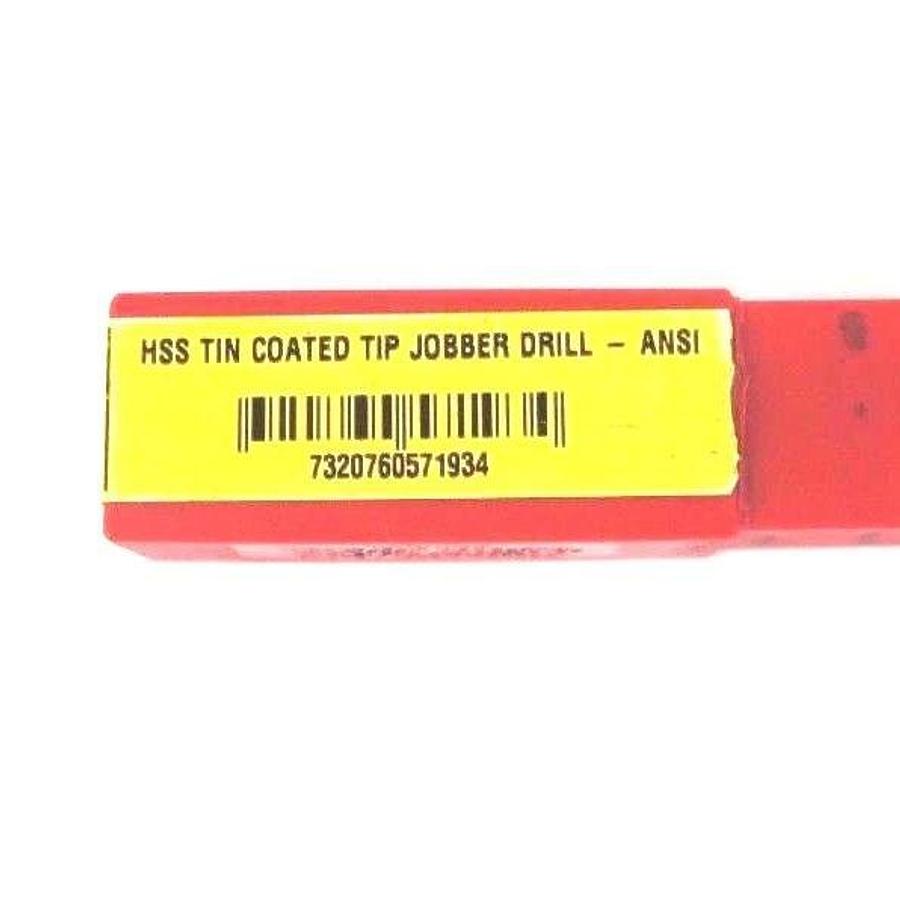 Used LOT OF 18 NEW DORMER A012 HSS TIN COATED TIP JOBBER DRILL- ANSI 13/64IN