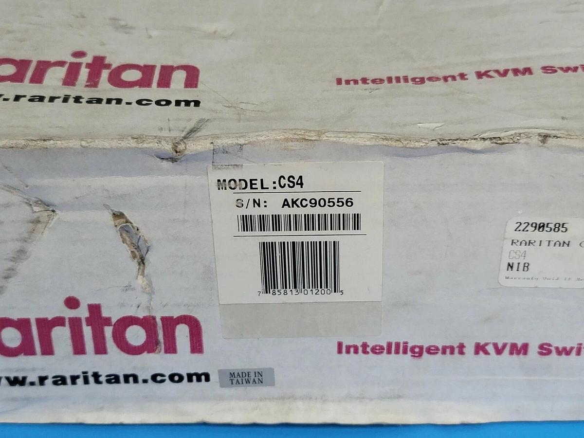 Used NIB RARITAN CS4 COMPUSWITCH 4-PORT 6V 600mA