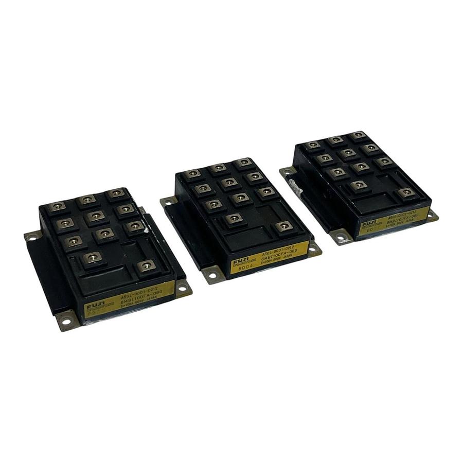 Used Lot of 3 - Fuji Electric 6MBI100FA-060 6-Pack IGBT Modules