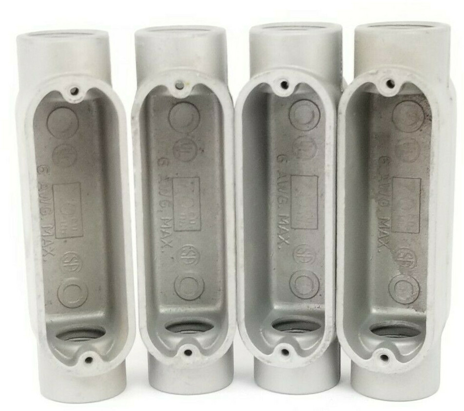 Used LOT OF 4 NEW APPLETON FORM 85 UNILETS 3/4'' 7.0 CU. IN. 6 AWG. MAX.
