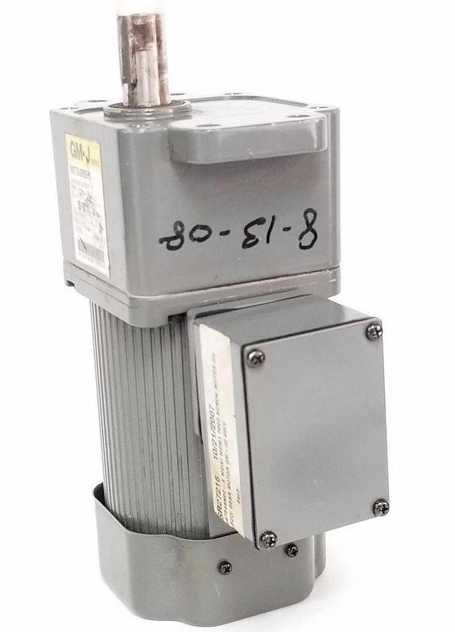 Used MITSUBISHI GM-JW GEARED MOTOR 150/180RPM, 50/60HZ, 1:10 GEAR RATIO, GMJW