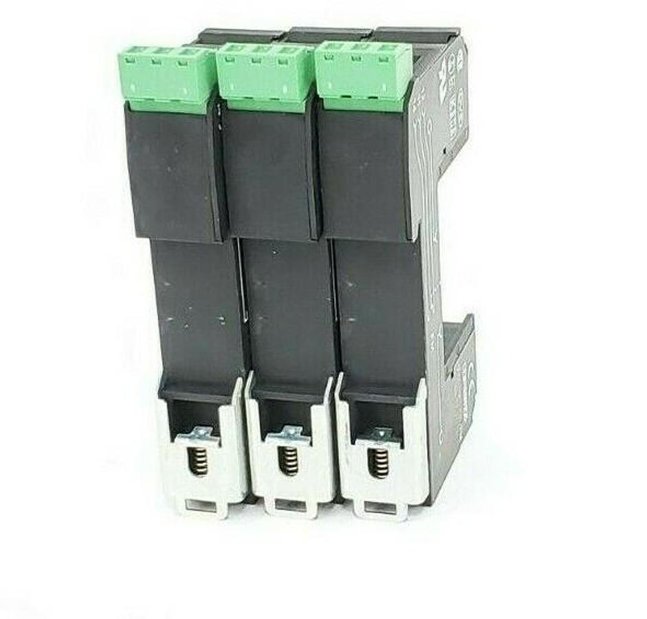 Used LOT OF 3 PHOENIX CONTACT 2817738 BASE ELEMENTS VAL-MS BE/FM