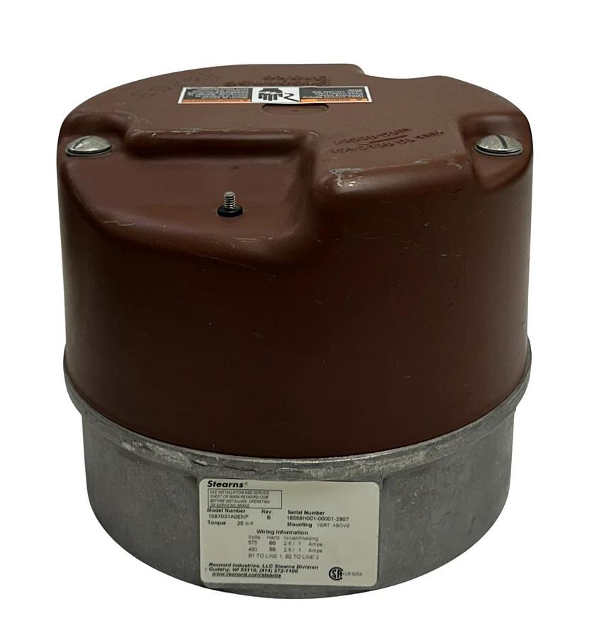 Used STEARNS 1087031A0ENF Rev. B BRAKE ASSEMBLY 25LB-FT VERTICAL MOUNT 480-575V USNP
