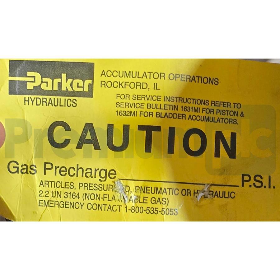 Parker Hannifin 1-100-6 | 11006 Bladder Accumulator 1 Gallon 3000 PSI NSNP