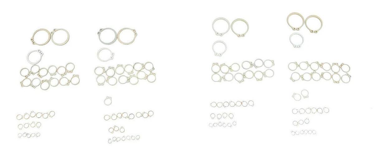 LOT OF 4 NEW WESTINGHOUSE AL-33430Y 8/7 RETAINING RING ASST KITS (INCOMPLETE)