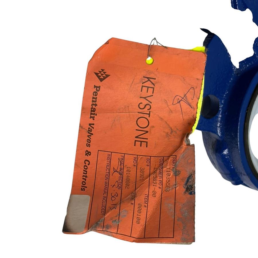 Used Keystone Tyco 990 Butterfly Valve 3" Wafer 11035563 316SS Disc TFE EPDM New