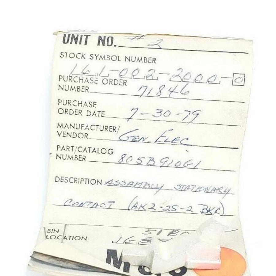 NEW GENERAL ELECTRIC 805B910G1 MAIN STATIONARY CONTACT LEFT 269C257G1 AK2-25-2